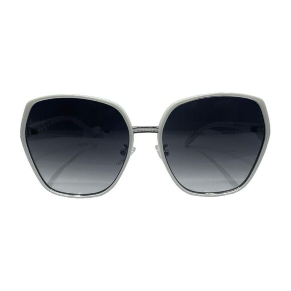 GUESS Oversized Square Sunglasses GF0407 21B - White - 59-17-145 - Unisex - Picture 2 of 8